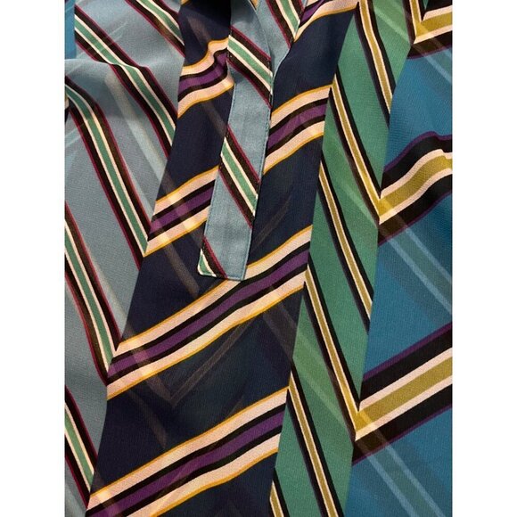 Cabi 3780 Ascot Top Geometric Teal & Green Size Medium - Picture 7 of 7